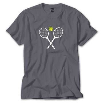 Tennis Rackets Renkli Tişört