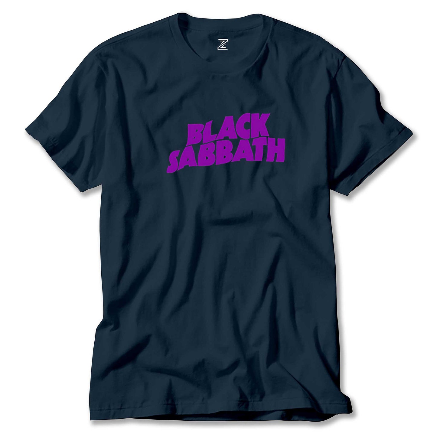 Black Sabbath Purple Yazı Renkli Tişört