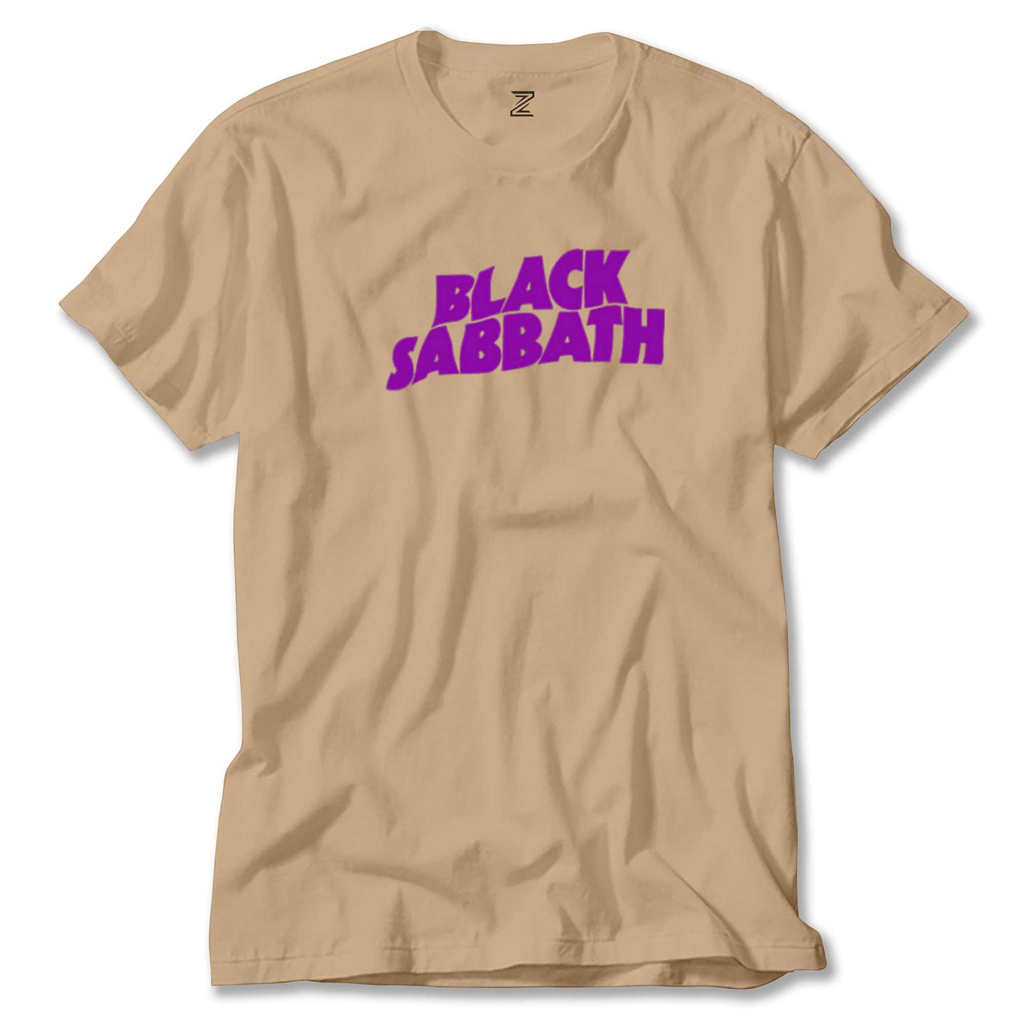 Black Sabbath Purple Yazı Renkli Tişört