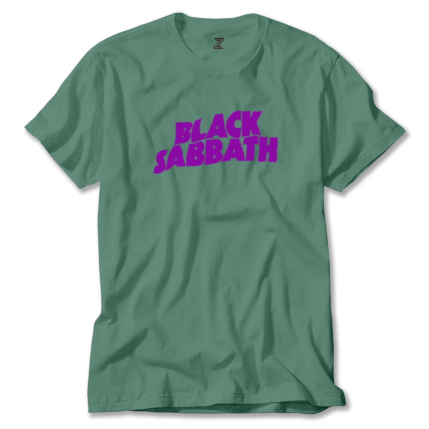 Black Sabbath Purple Yazı Renkli Tişört