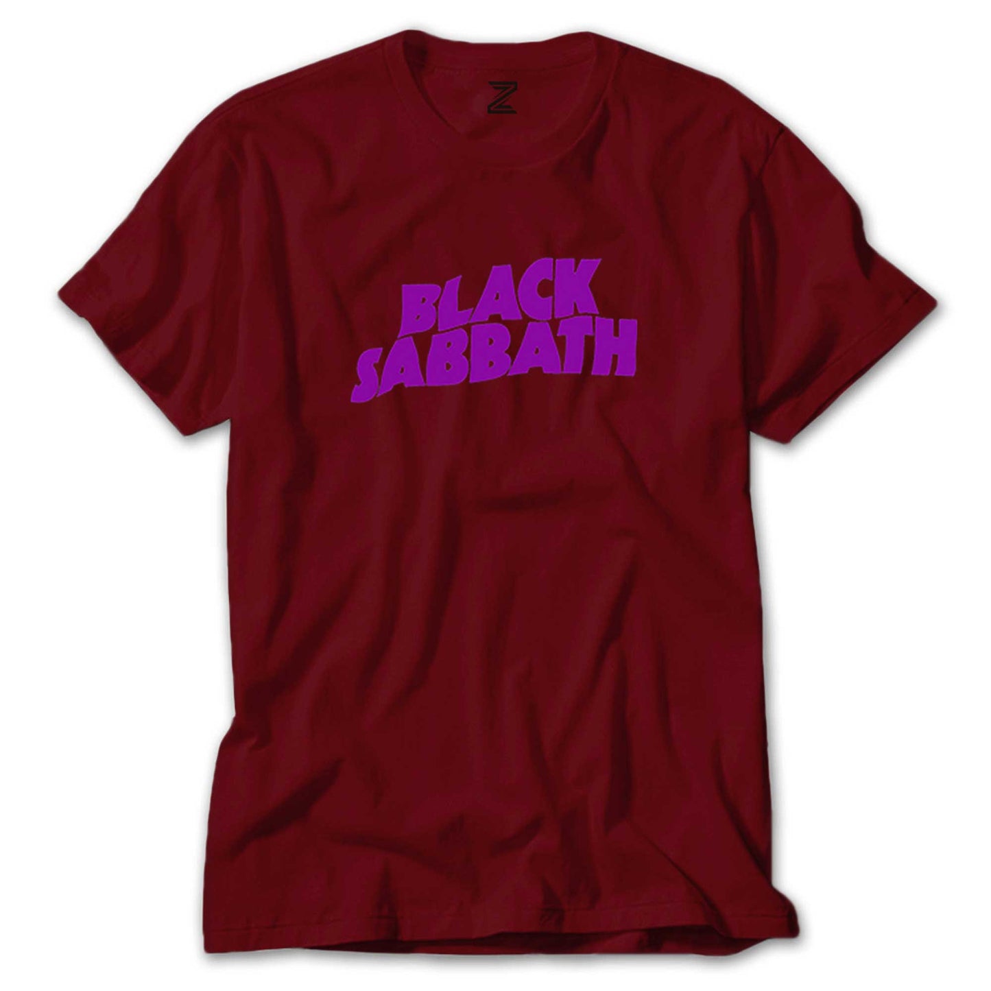 Black Sabbath Purple Yazı Renkli Tişört