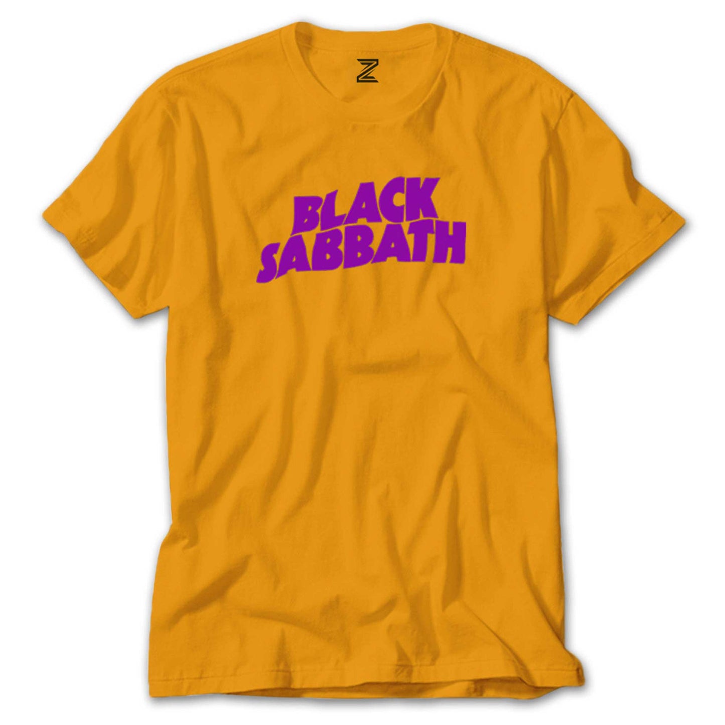 Black Sabbath Purple Yazı Renkli Tişört