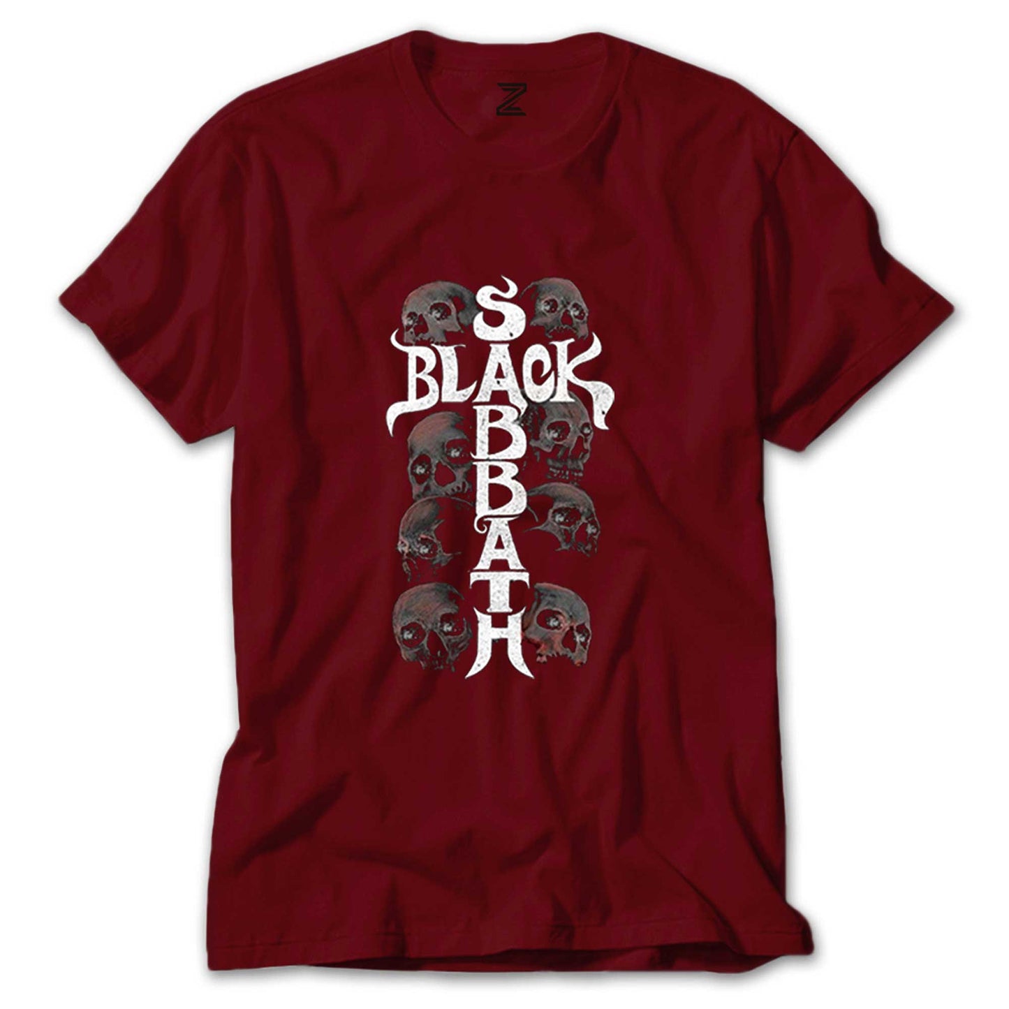 Black Sabbath Skull Renkli Tişört
