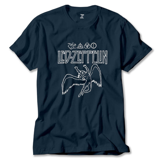 İndirimli Led Zeppelin Zoso Icarus Sarı Tişört