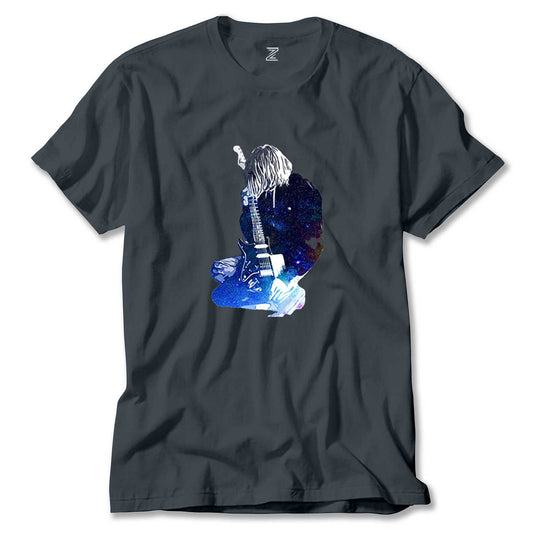 Nirvana Kurt Cobain Galaksi Renkli Tişört