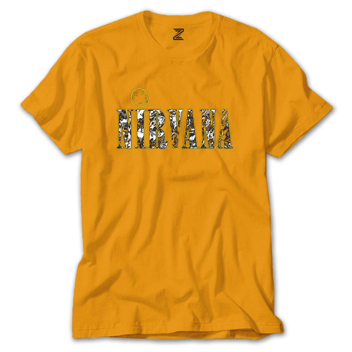 Nirvana Logo ve Yazı Renkli Tişört