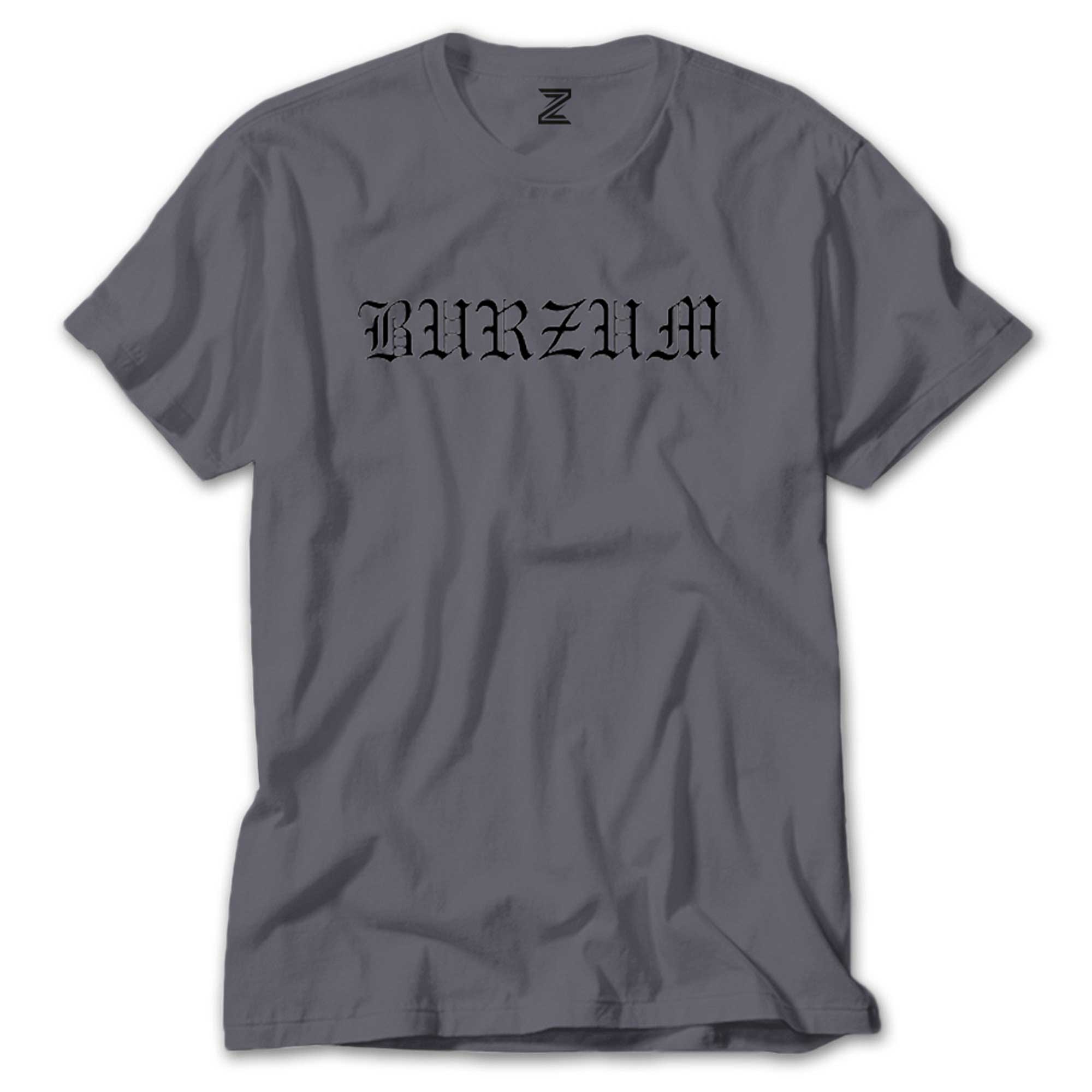 Burzum Logo Yazı White Renkli Tişört