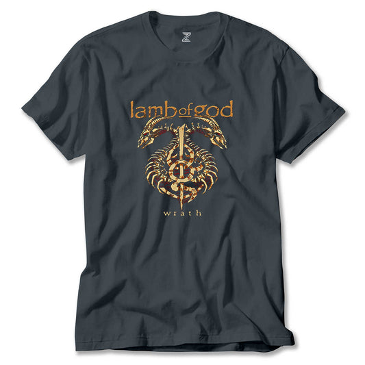 Lamb of God Wrath Dragon Renkli Tişört