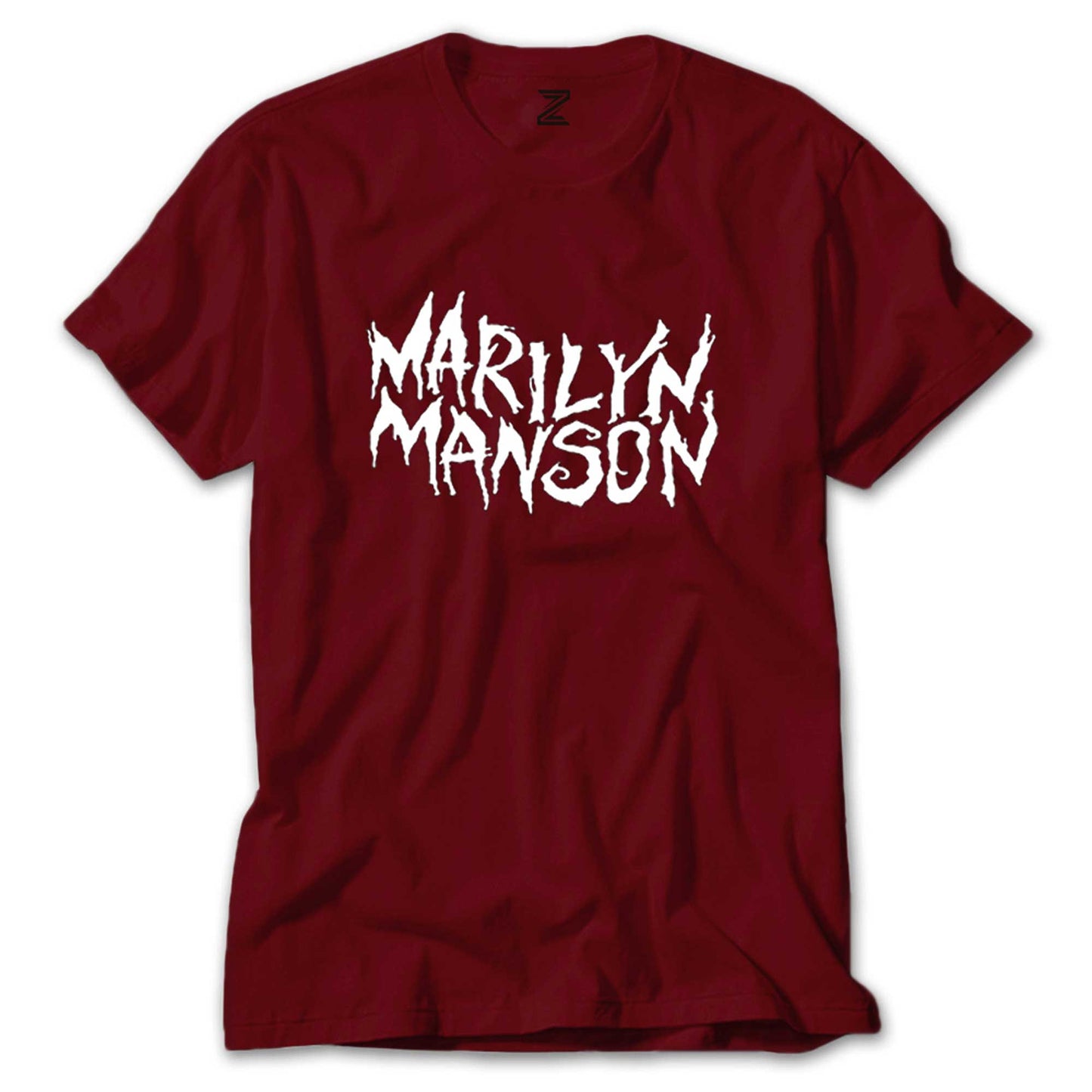 Marilyn Manson Iconic Text Renkli Tişört