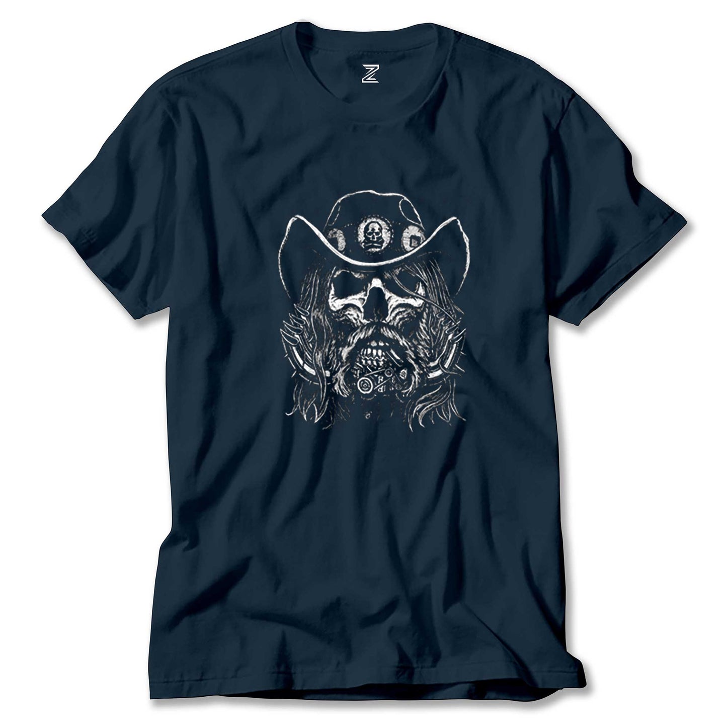 Motörhead Lemmy Kilmister Skull Portre Renkli Tişört