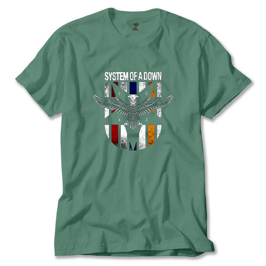 System of a Down Eagle Colors Renkli Tişört