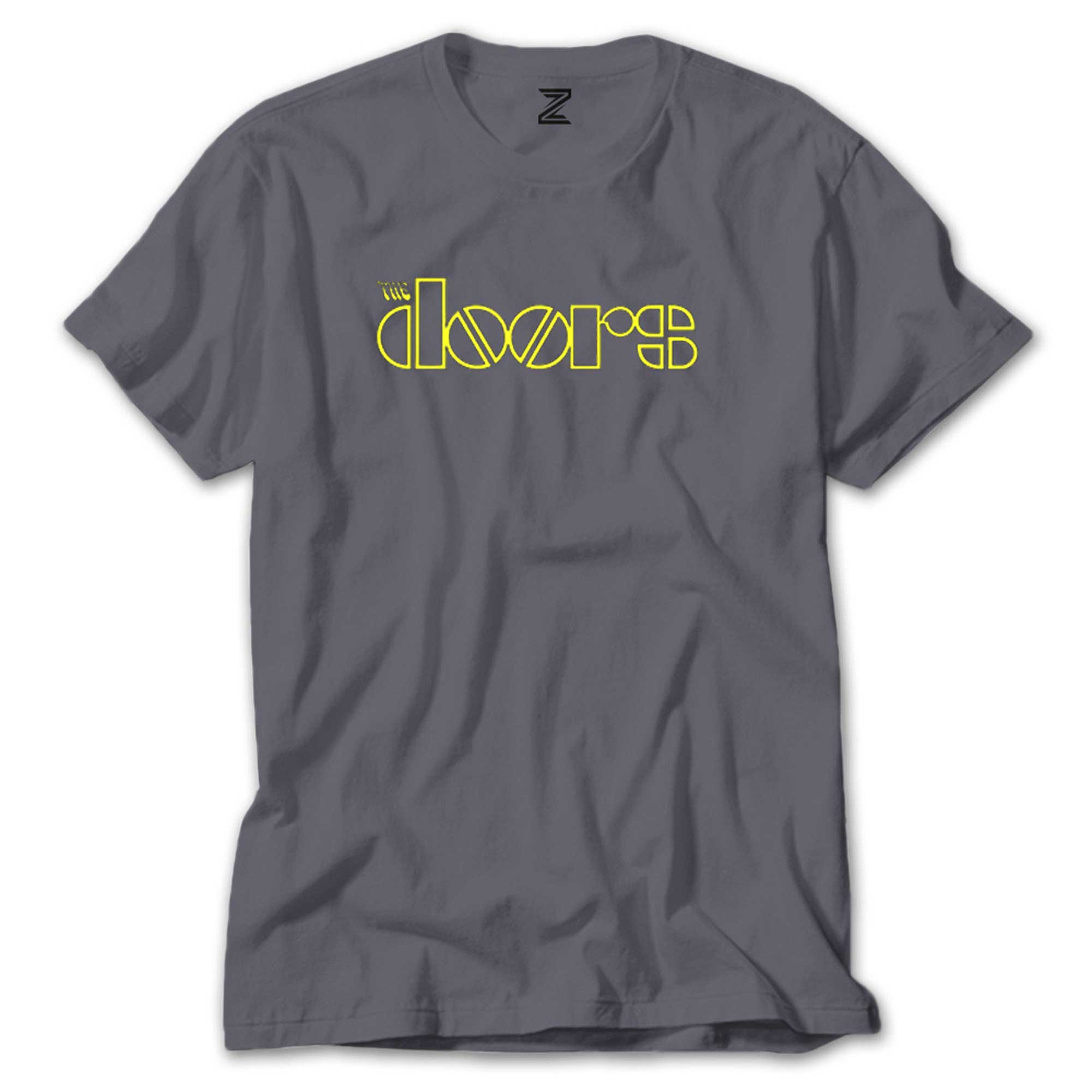 The Doors Logo Yellow Renkli Tişört