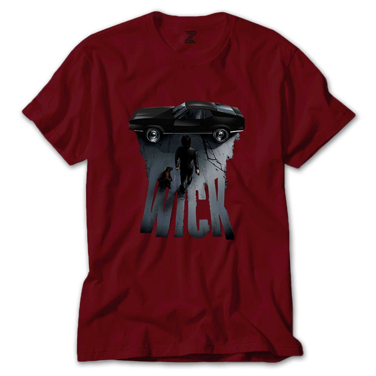 John Wick Car Renkli Tişört