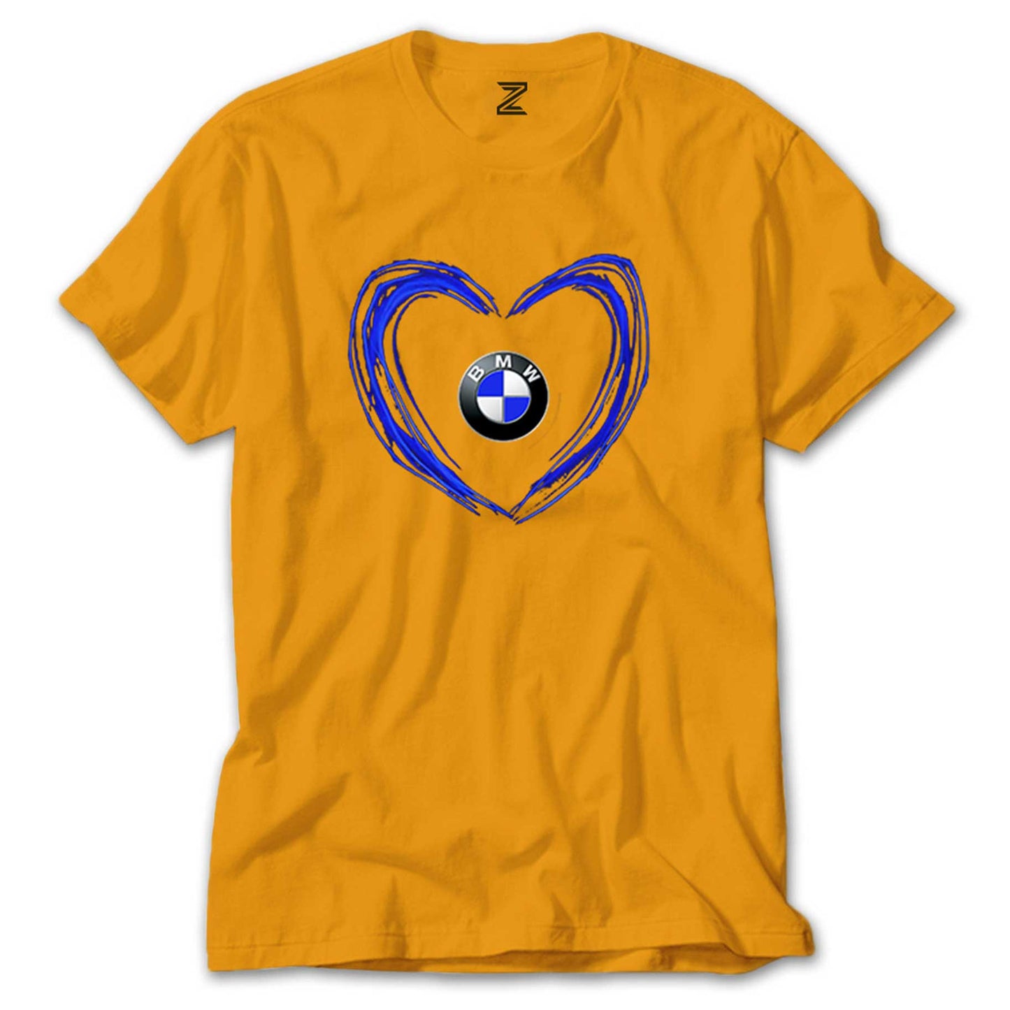 BMW Heart Logo Renkli Tişört