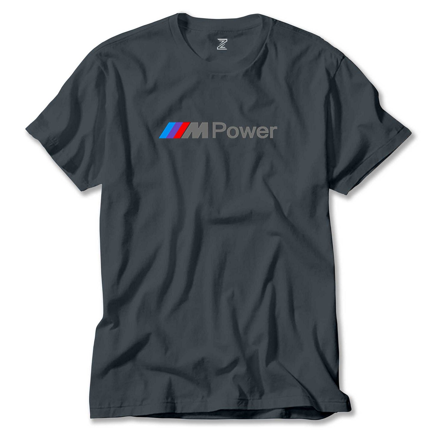 İndirimli BMW M Power Text Füme Tişört