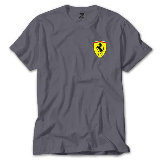 Ferrari Logo Renkli Tişört