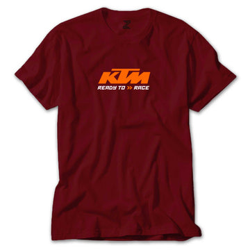 KTM Ready To Race Text Renkli Tişört