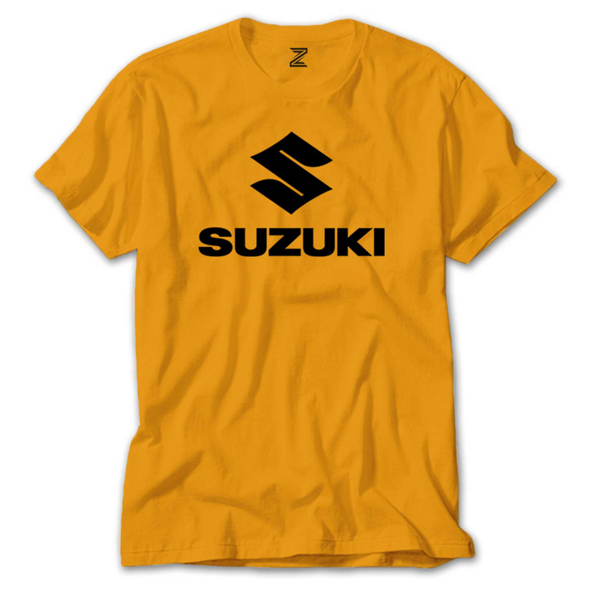 İndirimli Suzuki Logo Text Black Sarı Tişört