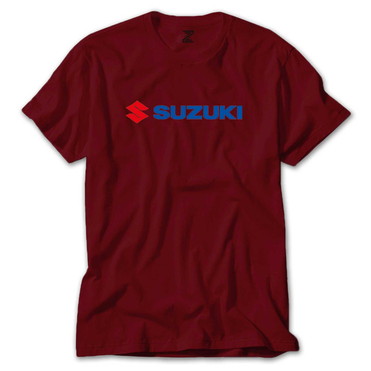İndirimli Suzuki Motorcycle Logo Kırmızı Tişört