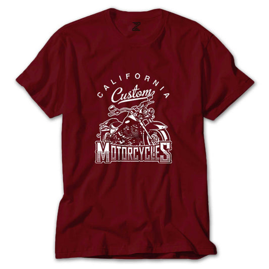 California Custom Motorcycles Renkli Tişört