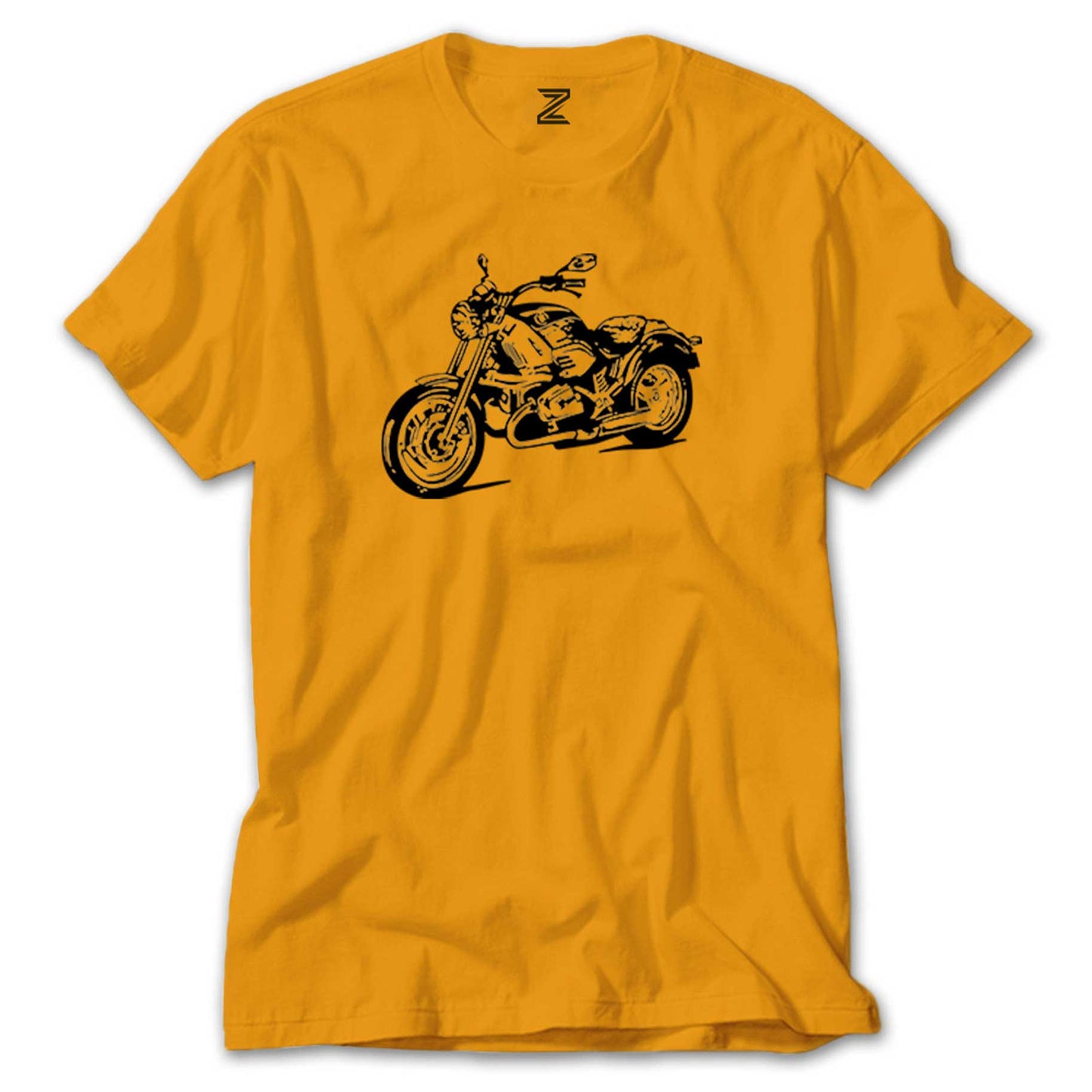 Kruvazör Motosiklet Çizim Renkli Tişört