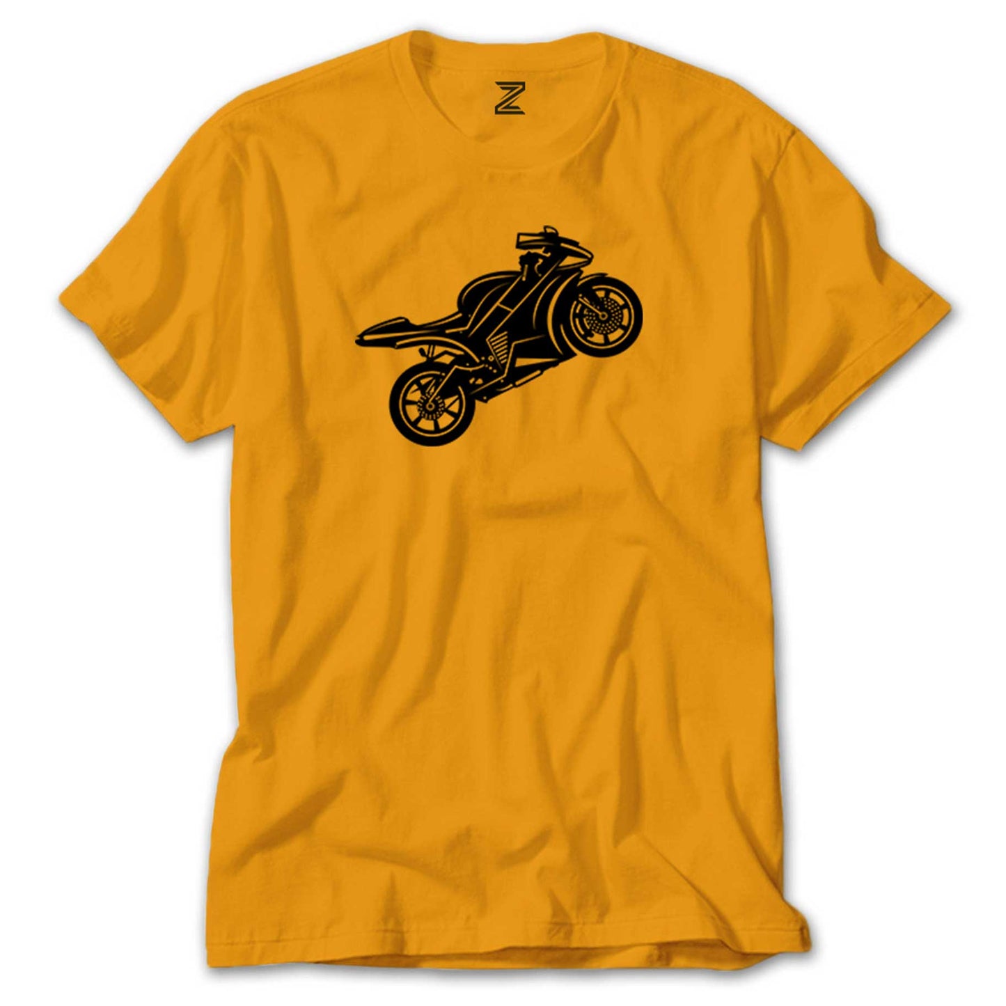 Motosiklet Siluet Renkli Tişört