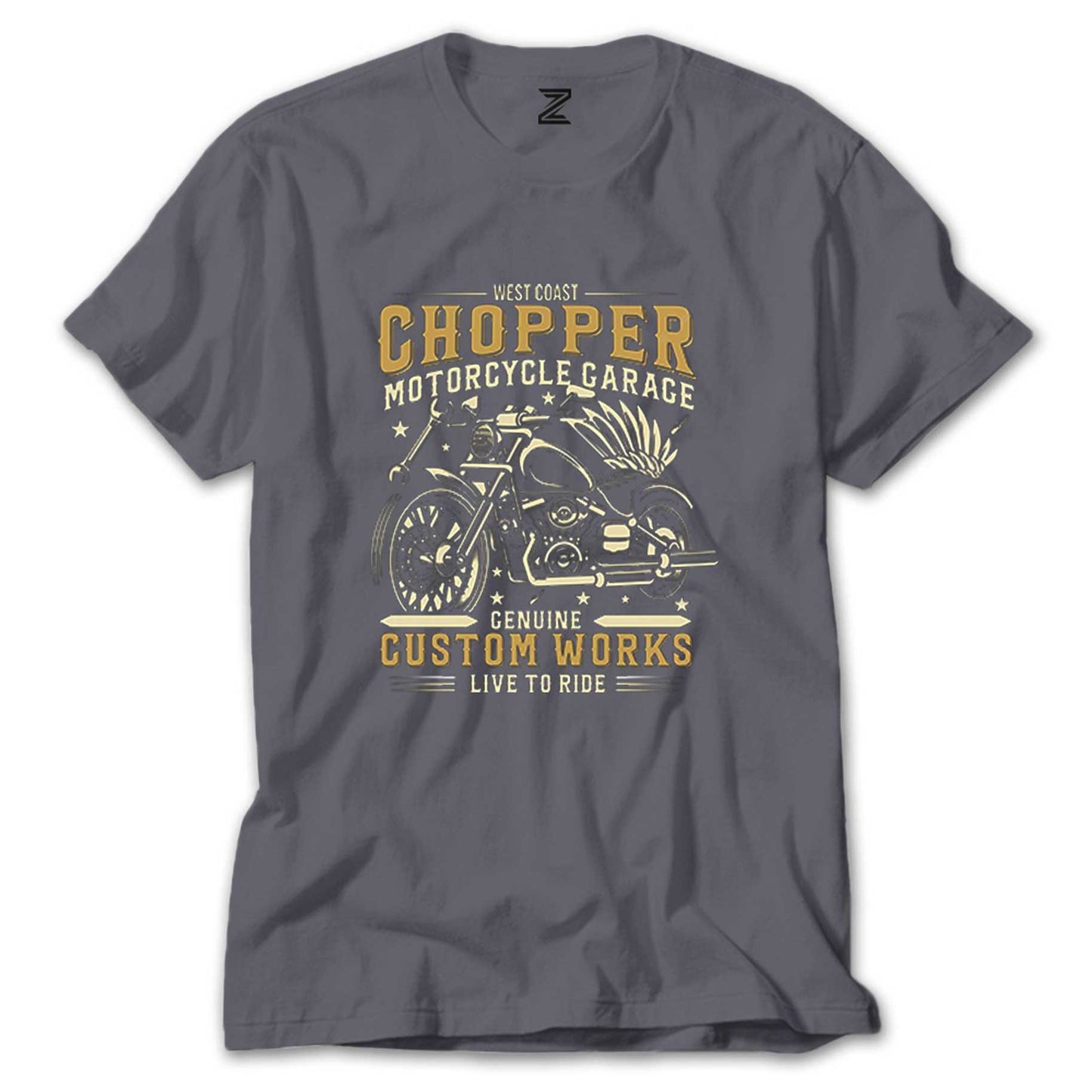 West Coast Chopper Motorcycle Renkli Tişört