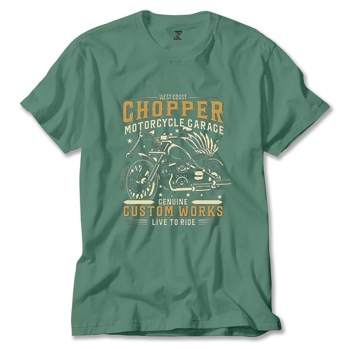 West Coast Chopper Motorcycle Renkli Tişört