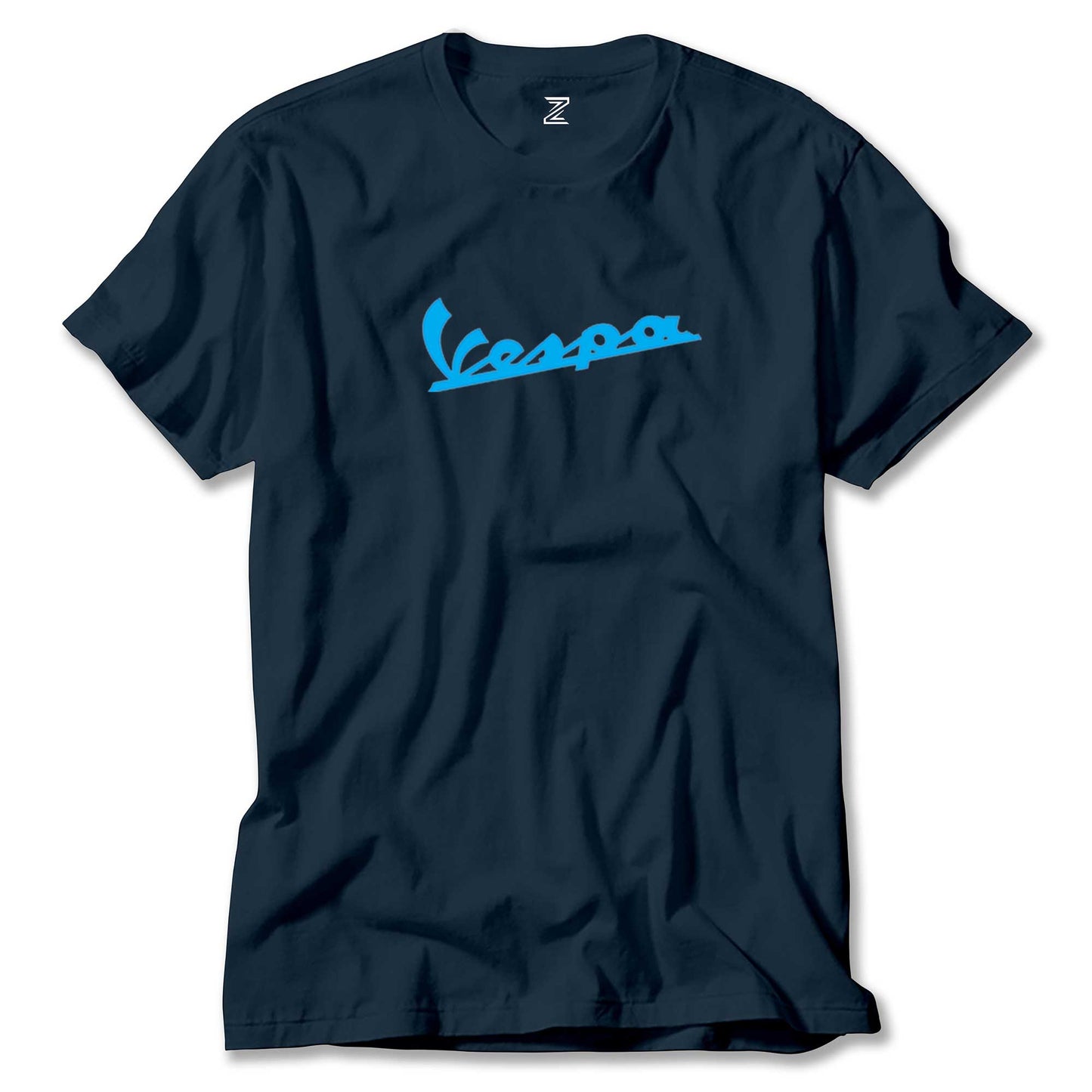 Vespa Text Blue Renkli Tişört