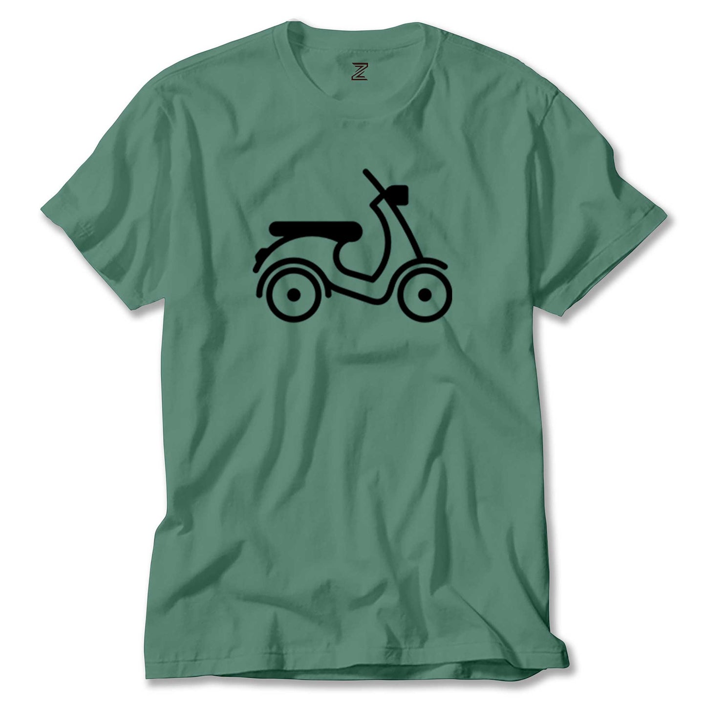 Vespa Scotter Siluet Renkli Tişört