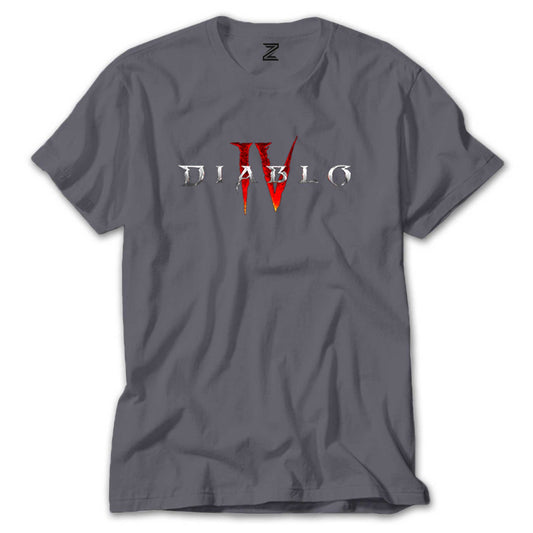 Diablo IV Logo Renkli Tişört