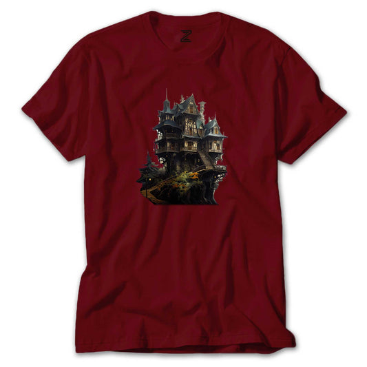 Castle in The Forest Renkli Tişört