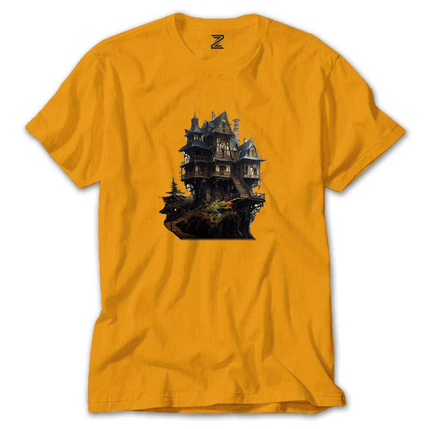 Castle in The Forest Renkli Tişört