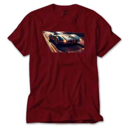 Driving A Car Renkli Tişört