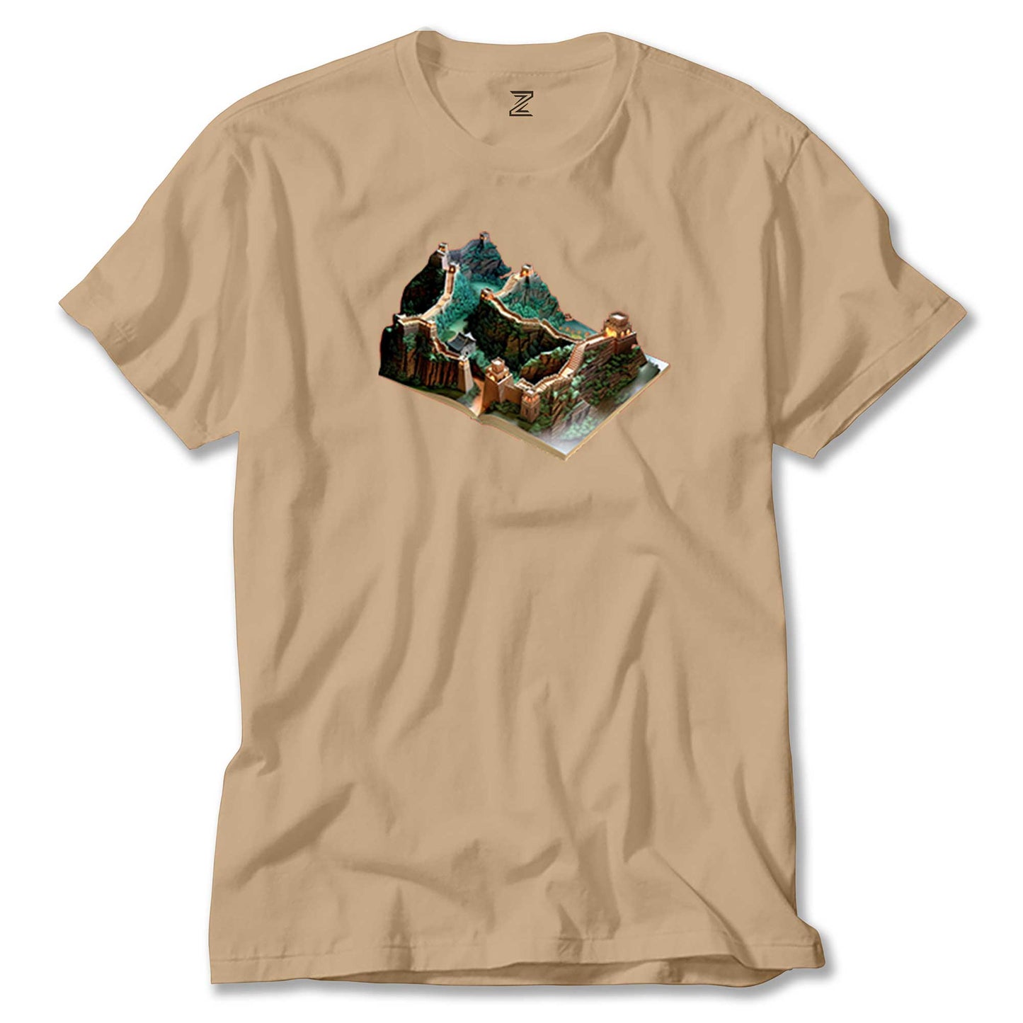 Great Wall of China View Book Renkli Tişört