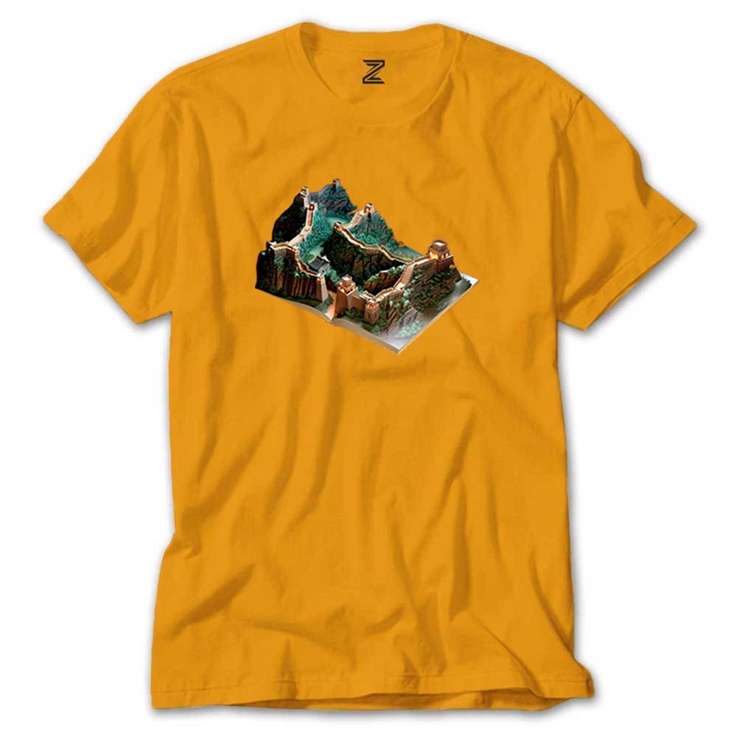 Great Wall of China View Book Renkli Tişört