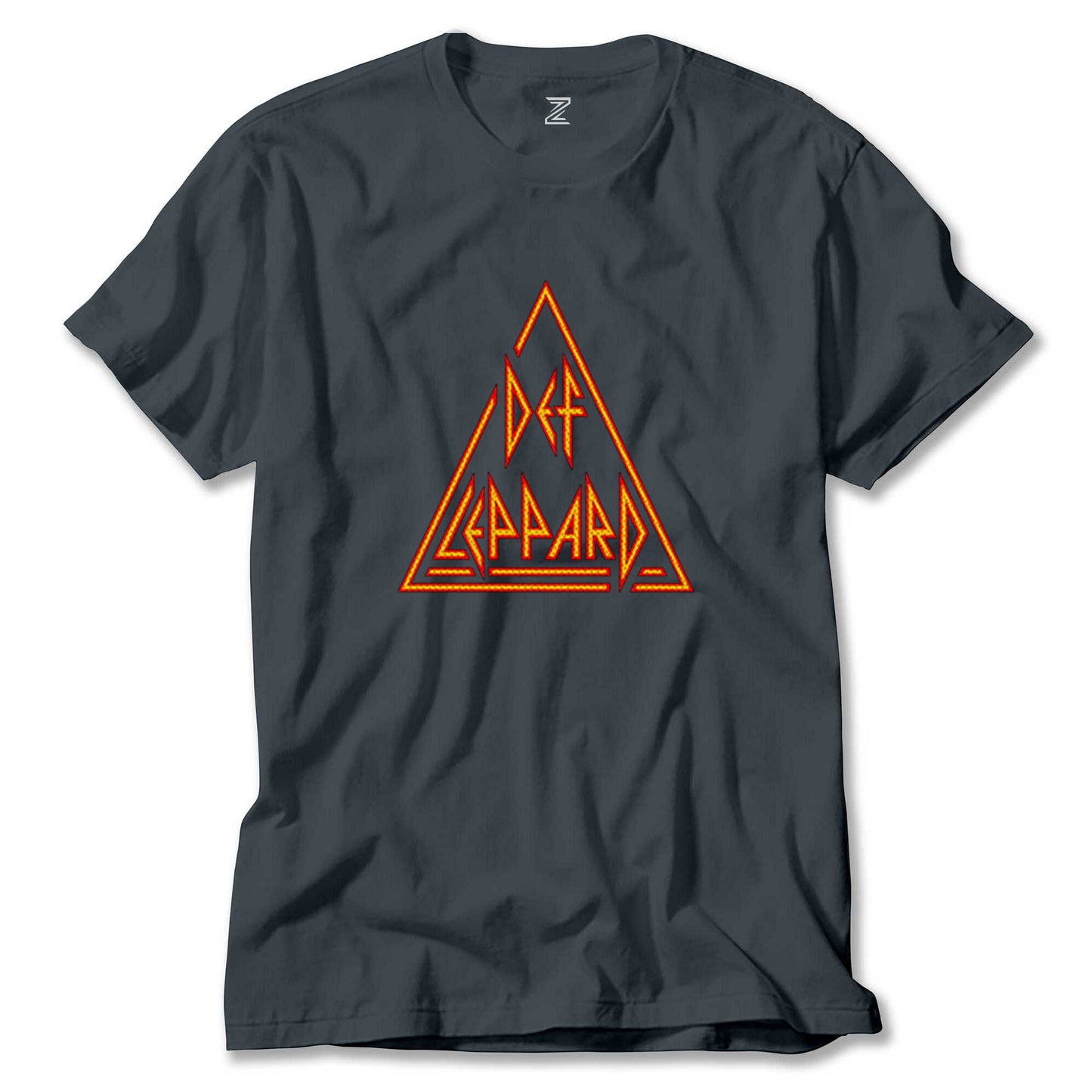 İndirimli Def Leppard Logo 2 Füme Tişört