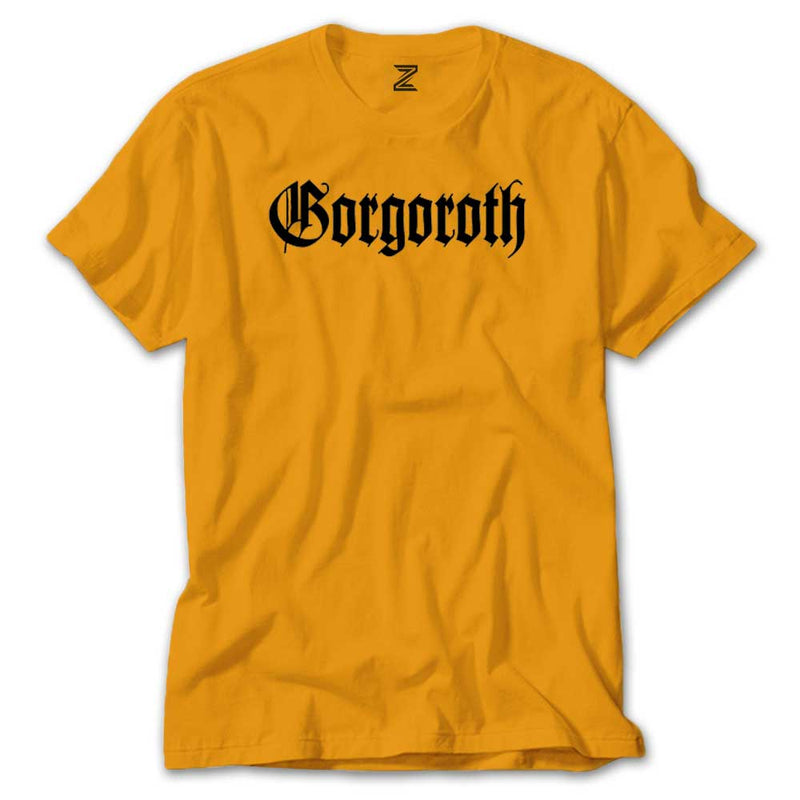 Gorgoroth Text Logo renkli tişört