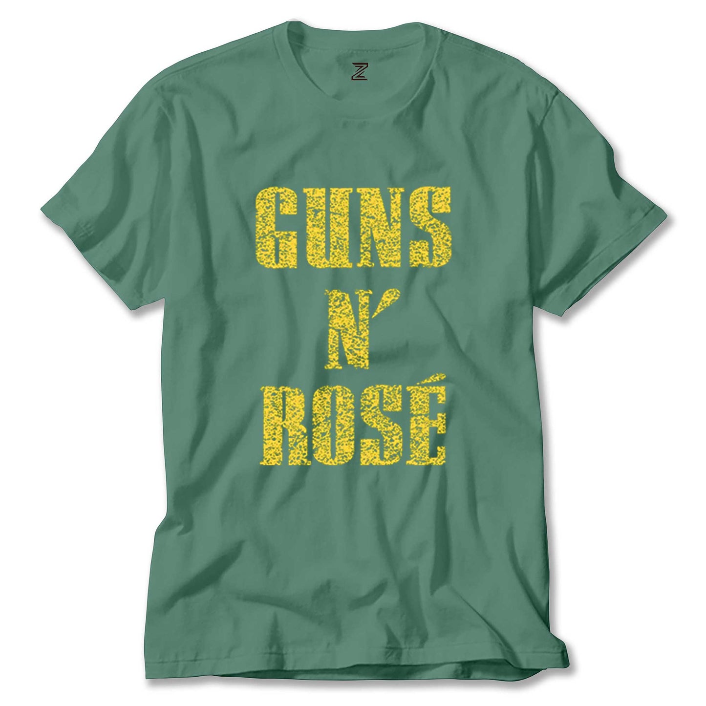 Guns N Rose Text Yellow Renkli Tişört