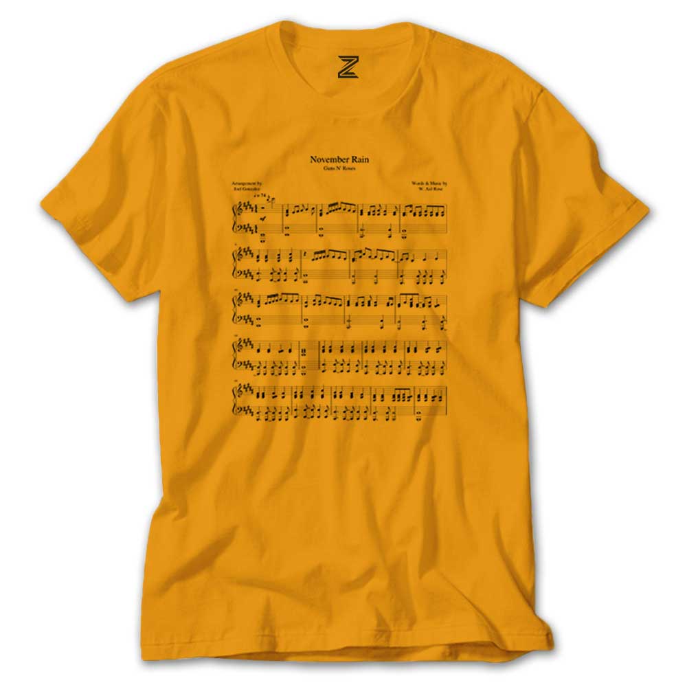 Guns N Roses November Rain Renkli Tişört