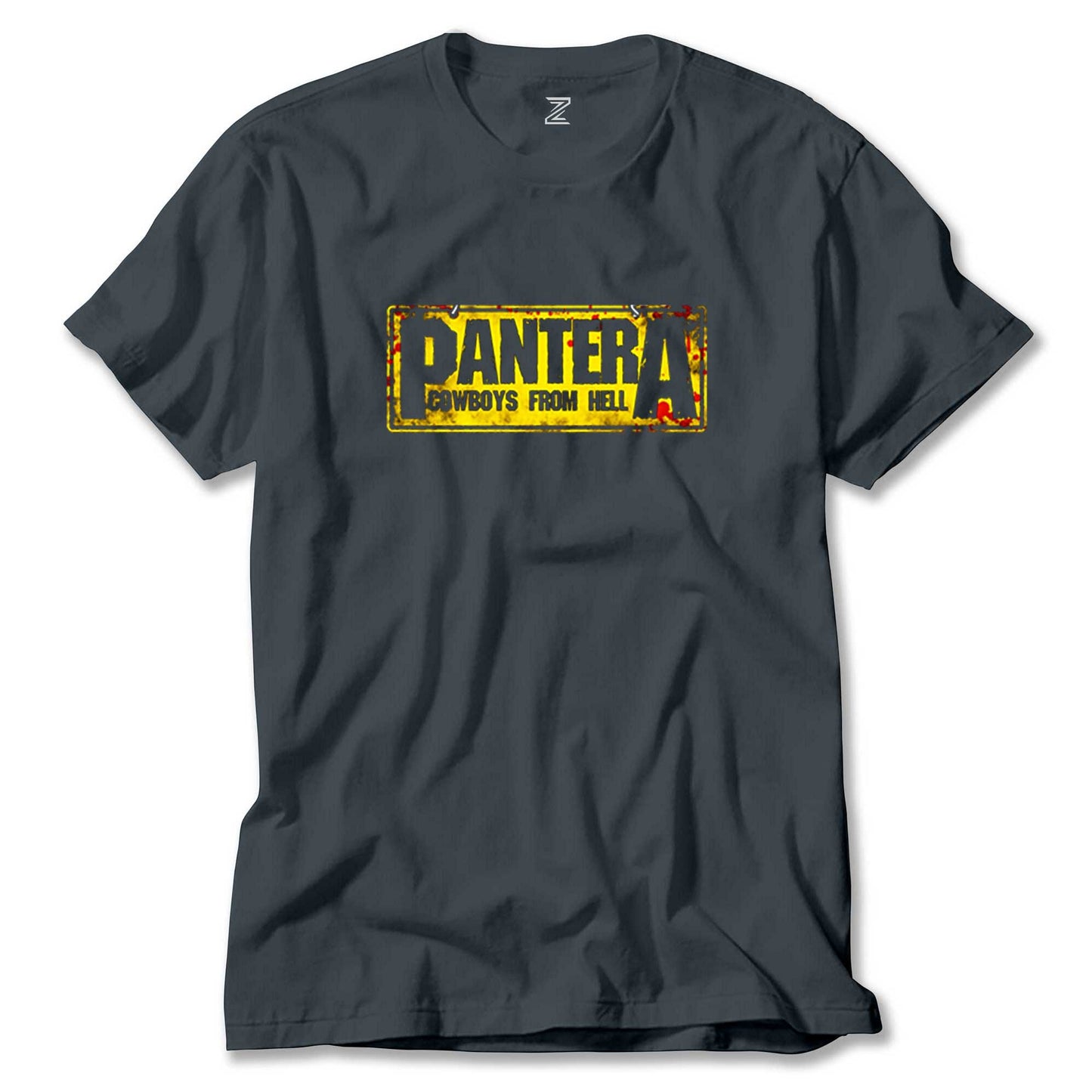 Pantera Cowboys from Hell Text Renkli Tişört