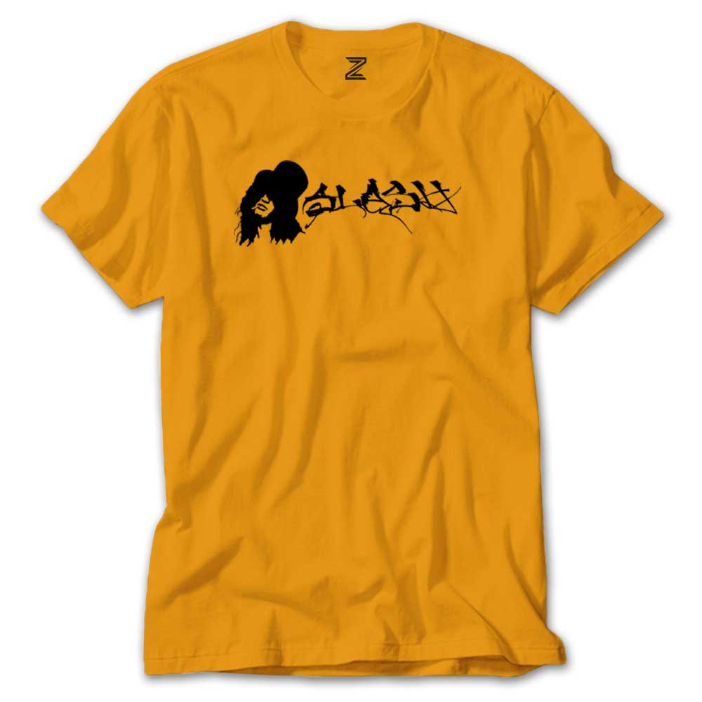 Slash Portre Logo Renkli Tişört