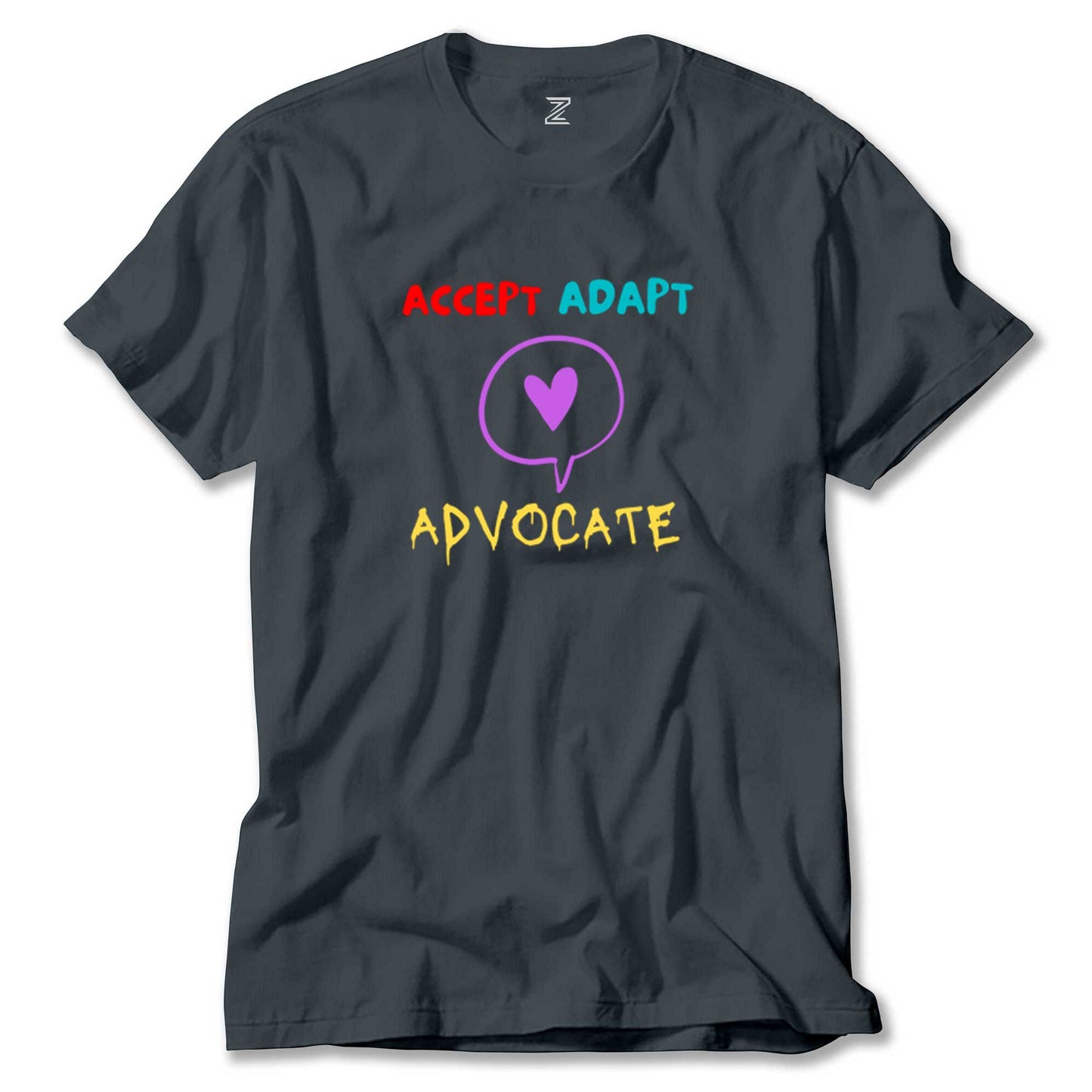 Accept Adapt Advocate Renkli Tişört