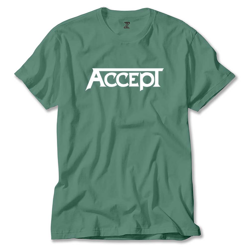 Accept Classic Logo Renkli Tişört