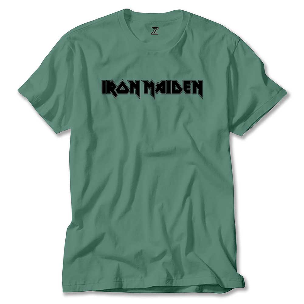 Iron Maiden Black Text Renkli Tişört