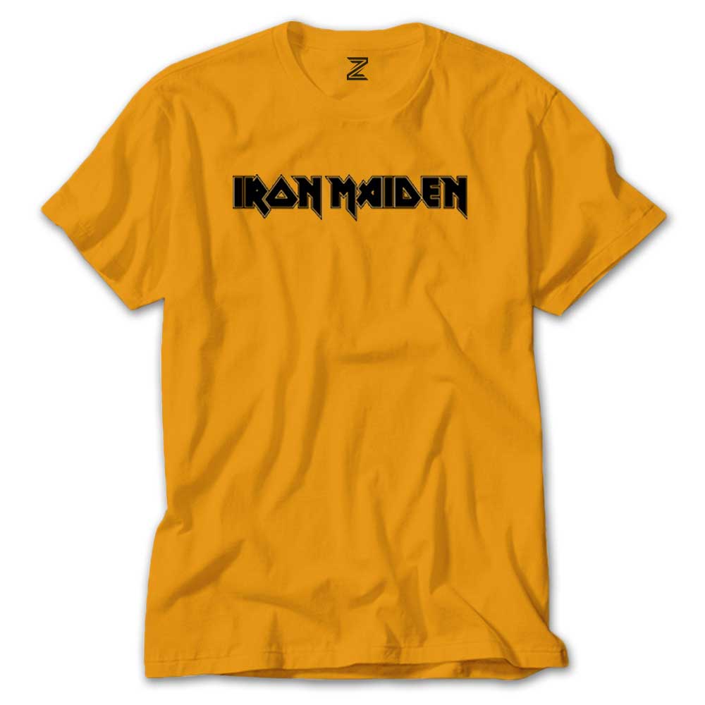 Iron Maiden Black Text Renkli Tişört