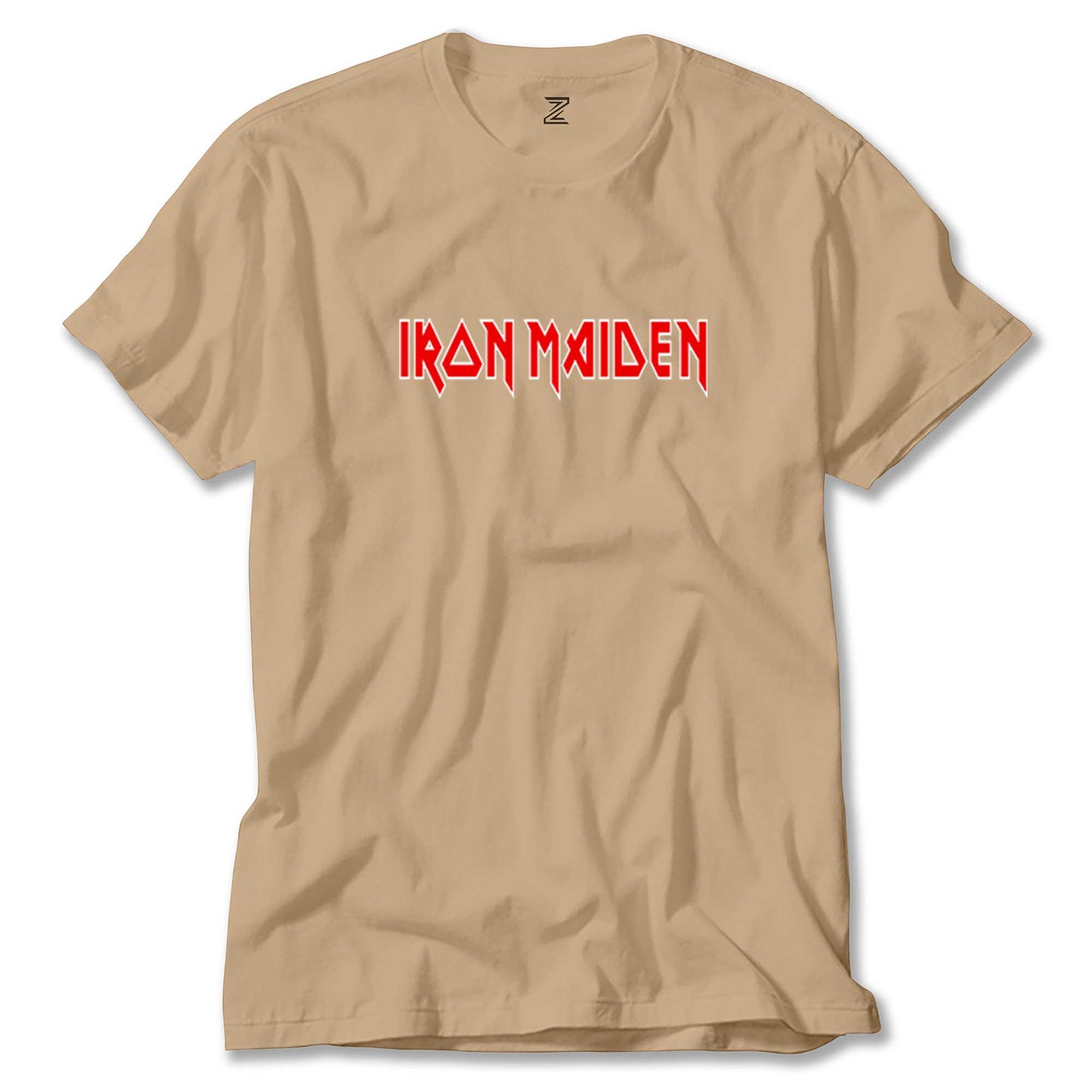 Iron maiden Red Text Renkli Tişört