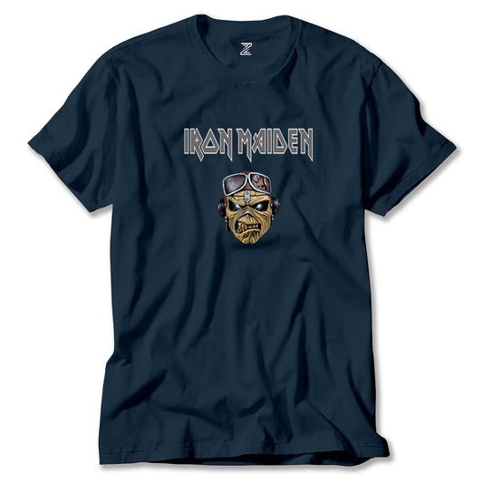 İndirimli Iron Maiden Zombie Face Sarı Tişört