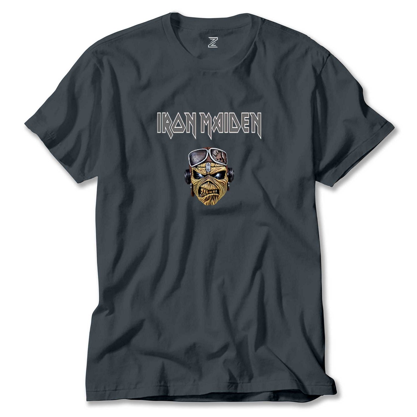 İndirimli Iron Maiden Zombie Face Füme Tişört