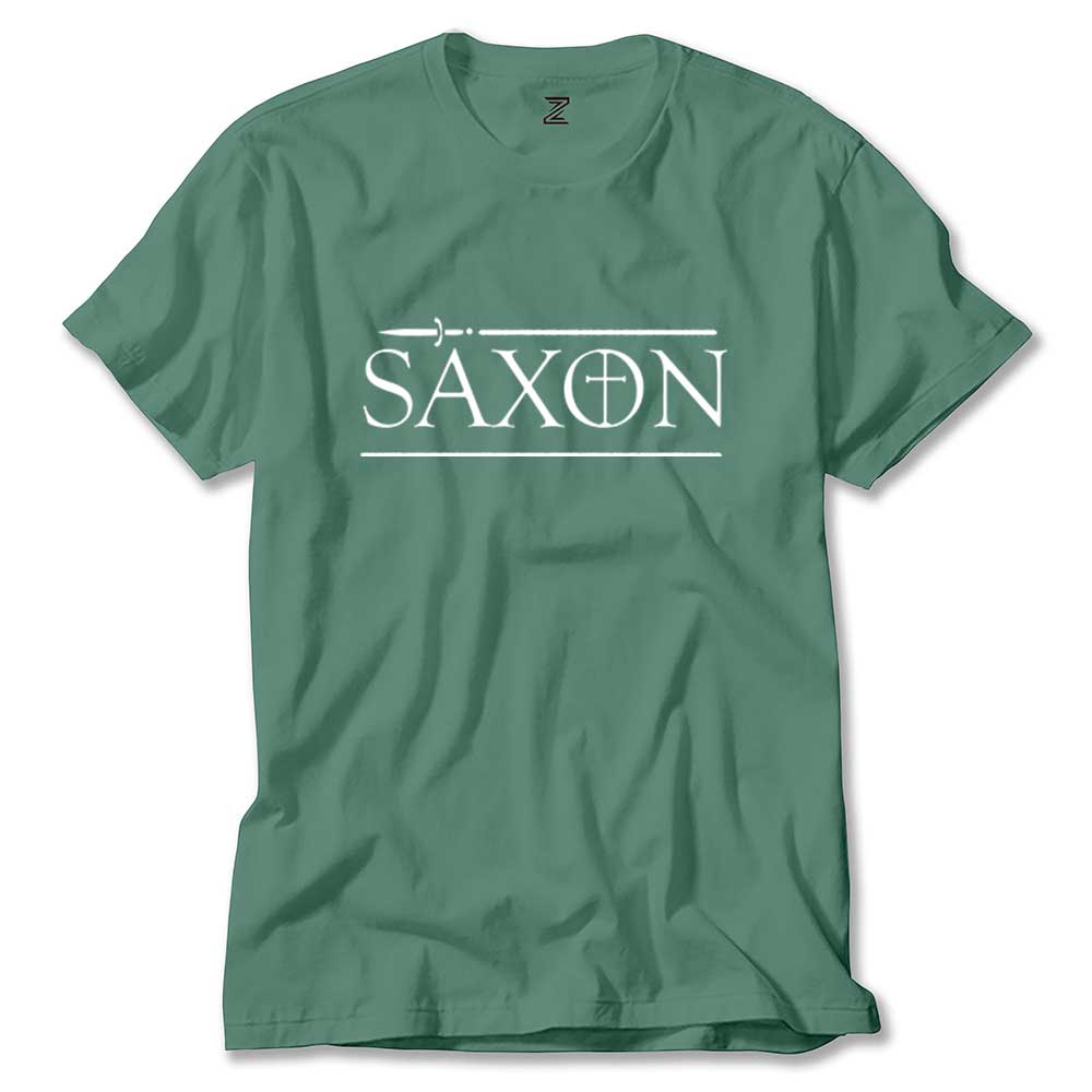 Saxon Logo Renkli Tişört